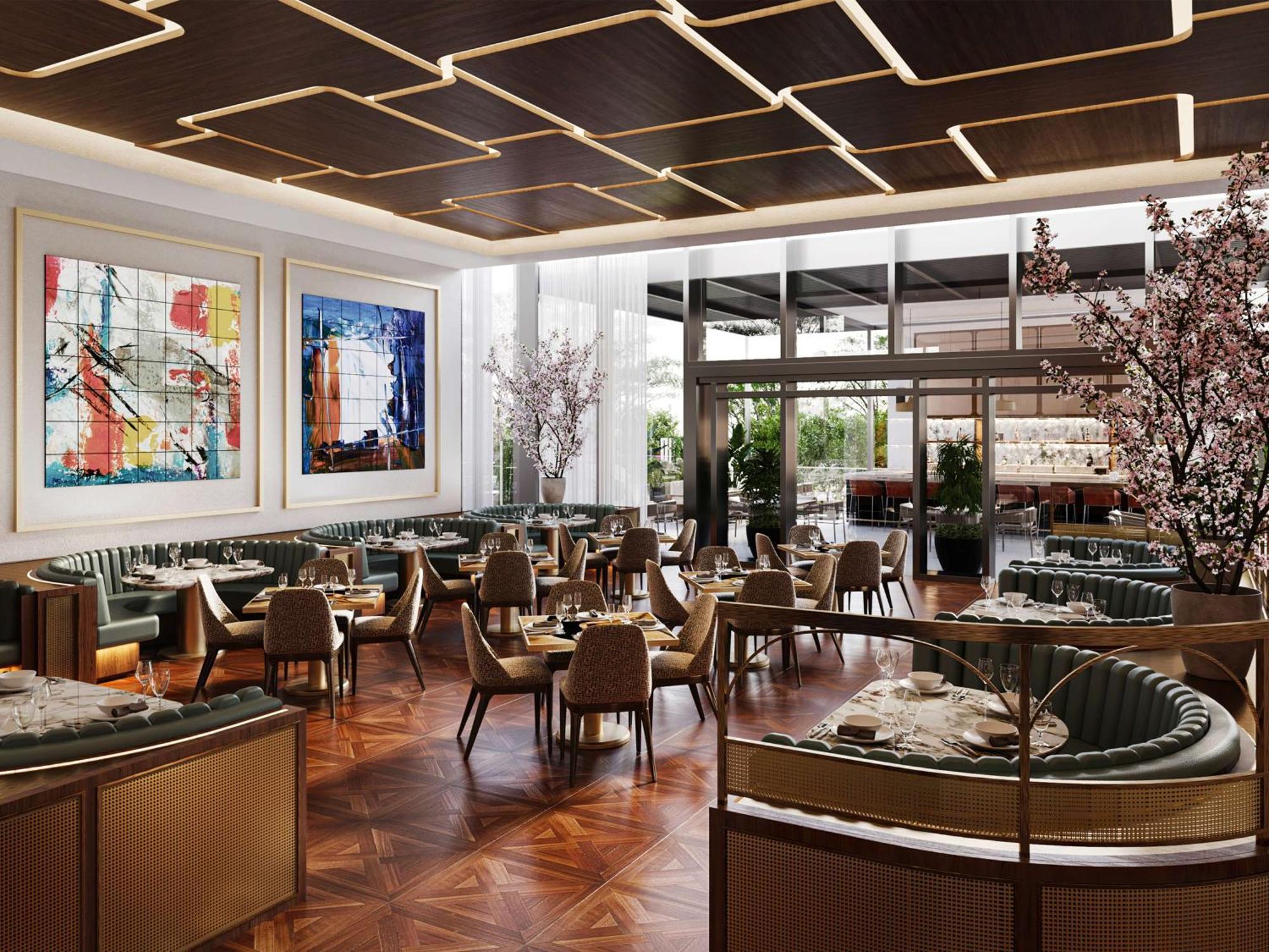 Las Vegas Hilton At Resorts World Esterno foto The interior of the restaurant