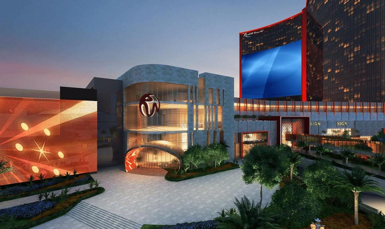 Las Vegas Hilton At Resorts World Esterno foto The new building of the National Stadium