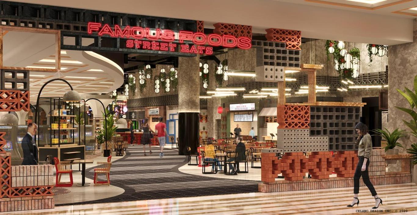 Las Vegas Hilton At Resorts World Esterno foto Famous Foods Street Eats